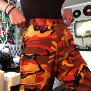 Camo cargo pants